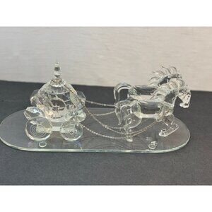 Cinderella Crystal Horse drawn Carriage 15 long